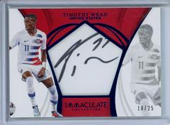Timothy Weah Soccer Cards 2018 Panini Immaculate Rookie Autographs Prices