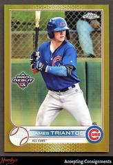 James Triantos [Gold Refractor] #PDC-1 Baseball Cards 2022 Topps Pro Debut Chrome Prices