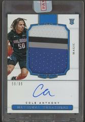 Cole Anthony [Patch Autograph] #149 Basketball Cards 2020 Panini National Treasures Prices