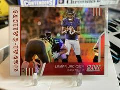 Lamar Jackson [Red] #SC-8 Football Cards 2019 Panini Score Signal Callers Prices