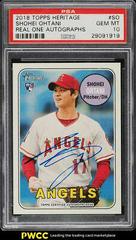 Shohei Ohtani #SO Baseball Cards 2018 Topps Heritage Real One Autographs Prices