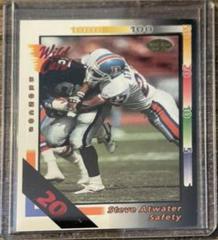 Steve Atwater [20 Stripe] Football Cards 1992 Wild Card Prices