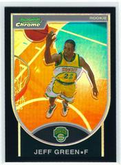 Jeff Green [Black Refractor] #114 Basketball Cards 2007 Bowman Chrome Prices