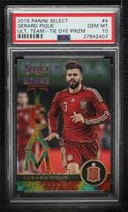 Gerard Pique [Tie Dye Prizm] Soccer Cards 2015 Panini Select Ultimate Team Prices