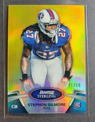 Stephon Gilmore [Gold Refractor] #96 Football Cards 2012 Bowman Sterling Prices