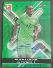 Maxence Lacroix [Green Wave] #BCA-ML Soccer Cards 2022 Topps Finest Bundesliga Autographs Prices
