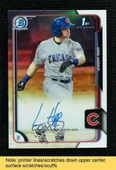 Ian Happ [Refractor] Baseball Cards 2015 Bowman Chrome Draft Pick Autograph Prices