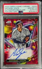 Anthony Volpe [Red Flare] #CCA-AVO Baseball Cards 2023 Topps Cosmic Chrome Autographs Prices
