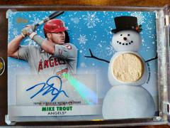 Mike Trout [Auto] Baseball Cards 2021 Topps Holiday Mega Box Relics Prices