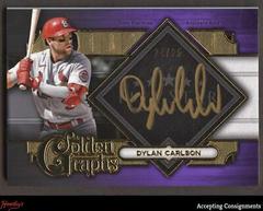 Dylan Carlson [Purple] Baseball Cards 2022 Topps Five Star Golden Graphs Autographs Prices