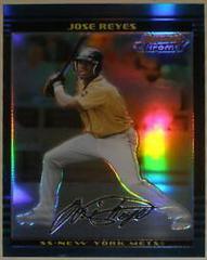 Jose Reyes [Refractor] #158 Baseball Cards 2002 Bowman Chrome Draft Picks Prices
