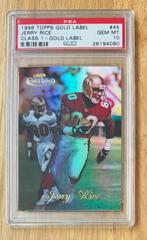 Jerry Rice [Class 1 Gold] #45 Football Cards 1998 Topps Gold Label Prices