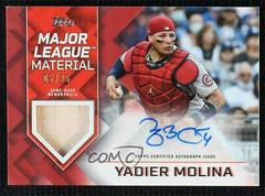 Yadier Molina [Red] #MLMA-YM Baseball Cards 2022 Topps Major League Material Autographs Prices