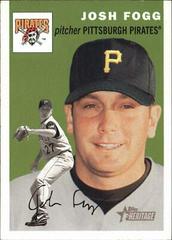 Josh Fogg #41 Baseball Cards 2003 Topps Heritage Prices