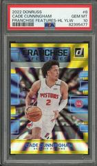 Cade Cunningham [Yellow Laser] #8 Basketball Cards 2022 Panini Donruss Franchise Features Prices