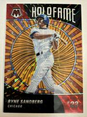 Ryne Sandberg [Orange Fluorescent] Baseball Cards 2022 Panini Mosaic Holofame Prices