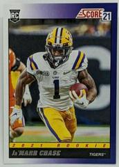 Ja'Marr Chase [Purple] #TBD5 Football Cards 2021 Panini Score 1991 Throwback Prices
