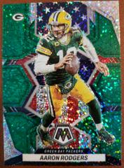 Aaron Rodgers [Green Sparkle] Football Cards 2022 Panini Mosaic Prices