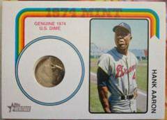 Hank Aaron [Dime] #74MR-HA Baseball Cards 2023 Topps Heritage 1974 Mint Relics Prices