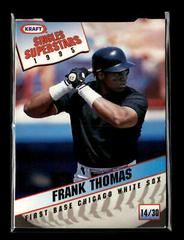 Frank Thomas #14 Baseball Cards 1995 Kraft Singles Superstars Prices