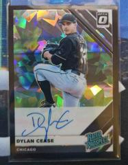 Dylan Cease [Cracked Ice Black] #DC Baseball Cards 2019 Panini Donruss Optic Rated Prospects Signatures Prices