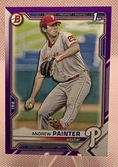 Andrew Painter [Purple] #BD-10 Baseball Cards 2021 Bowman Draft Prices
