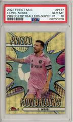 Lionel Messi [Superfractor] Soccer Cards 2023 Finest MLS Prized Footballers Prices