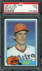 Nolan Ryan [Gray Back] #240 Baseball Cards 1981 O Pee Chee Prices
