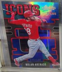 Nolan Arenado [Spectrum Blue] #I-11 Baseball Cards 2021 Panini Absolute Icons Prices