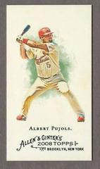 Albert Pujols [Mini Allen & Ginter Back] Baseball Cards 2008 Topps Allen & Ginter Prices