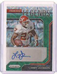 Larry Johnson [Green Scope Prizm] Football Cards 2021 Panini Prizm Franchise Legends Signatures Prices