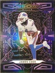 James Cook [Purple Electric Etch] #10 Football Cards 2023 Panini Obsidian Prices