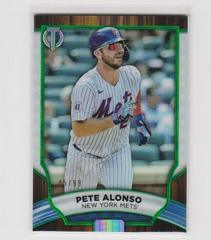 Pete Alonso [Green] #5 Baseball Cards 2022 Topps Tribute Prices
