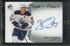 Connor McDavid Hockey Cards 2021 SP Authentic Sign of the Times Autographs Prices