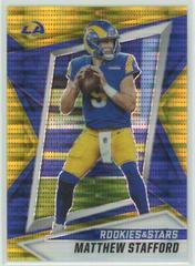 Matthew Stafford [Gold Pulsar Prizm] #30 Football Cards 2021 Panini Rookies and Stars Prices