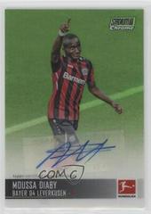 Moussa Diaby [Neon Green Refractor] Soccer Cards 2021 Stadium Club Chrome Bundesliga Autographs Prices