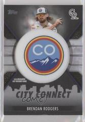 Brendan Rodgers [Black] Baseball Cards 2023 Topps City Connect Commemorative Patch Prices
