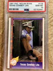 Texas Cowboy Life #106 Baseball Cards 1991 Pacific Nolan Ryan Prices