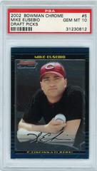 Mike Eusebio #5 Baseball Cards 2002 Bowman Chrome Draft Picks Prices