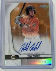 Will Wilson [Orange Refractor] #WW Baseball Cards 2020 Bowman Sterling Prospect Autographs Prices