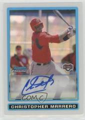 Christopher Marrero [Blue Refractor Autograph] #BCP100 Baseball Cards 2009 Bowman Chrome Prospects Prices