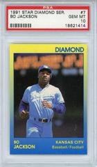 Bo Jackson [Baseball, Football] #7 Baseball Cards 1991 Star Diamond Series Prices