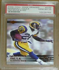 Marshall Faulk [Uncirculated] #143 Football Cards 2000 Collector's Edge Graded Prices