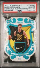 Lauri Markkanen [Super Prime] #13 Basketball Cards 2023 Panini Crown Royale Coat of Arms Prices