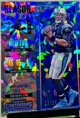 Cam Newton [Cracked Ice] #4 Football Cards 2017 Panini Contenders Prices
