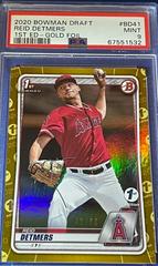 Reid Detmers [Gold Foil] Baseball Cards 2020 Bowman Draft 1st Edition Prices