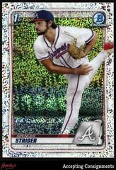 Spencer Strider [Sparkle Refractor] Baseball Cards 2020 Bowman Draft Chrome Prices
