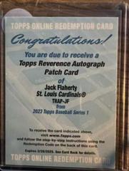 Jack Flaherty Baseball Cards 2023 Topps Series 1 Reverence Autograph Patch Prices