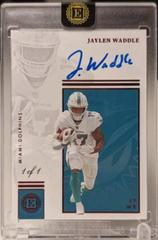 Jaylen Waddle [Autograph Ruby] #31 Football Cards 2022 Panini Encased Prices