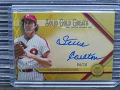 Steve Carlton [Red] #GGA-SC Baseball Cards 2022 Topps Tribute Solid Gold Greats Autographs Prices